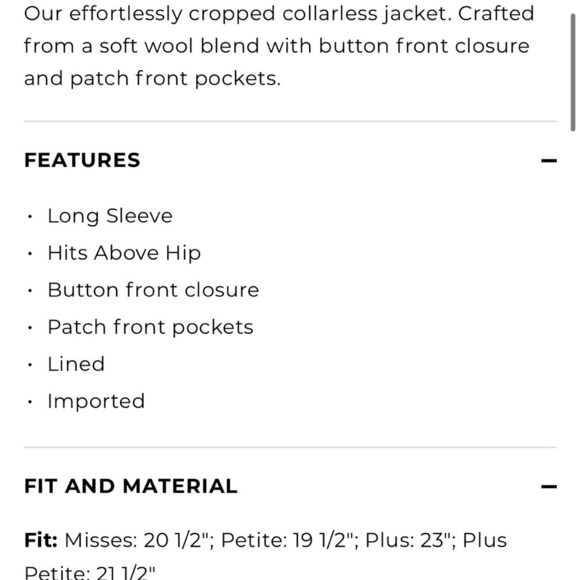 Talbots Berkshire Wool Blend Crop Red Orange Preppy Office Career Jacket Sz 10 - Picture 3 of 15